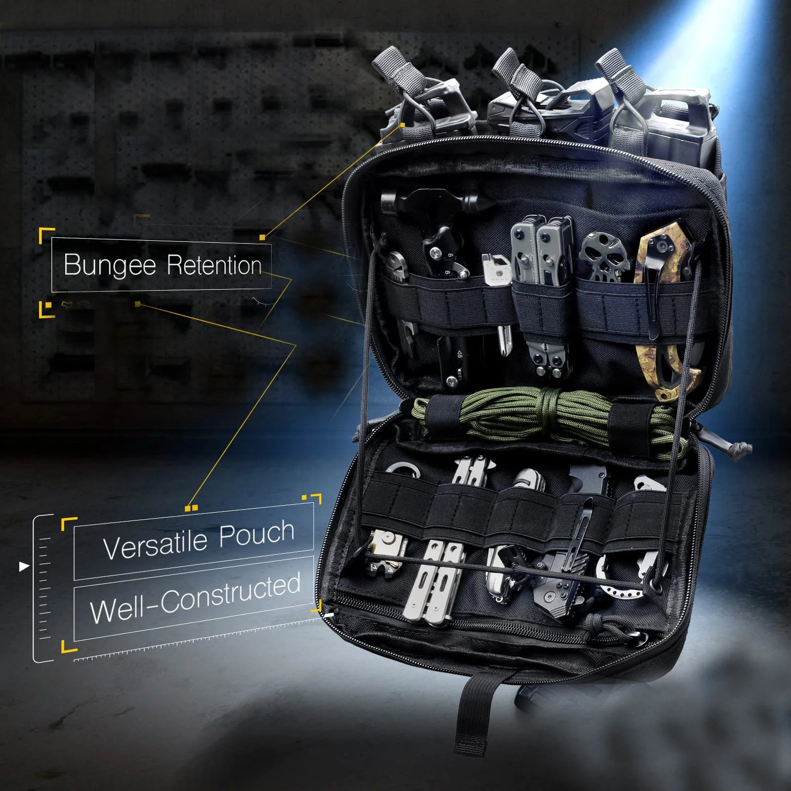 Taktyczna ładownica molle - organizer na magazynki m4/m16 i zestaw medyczny