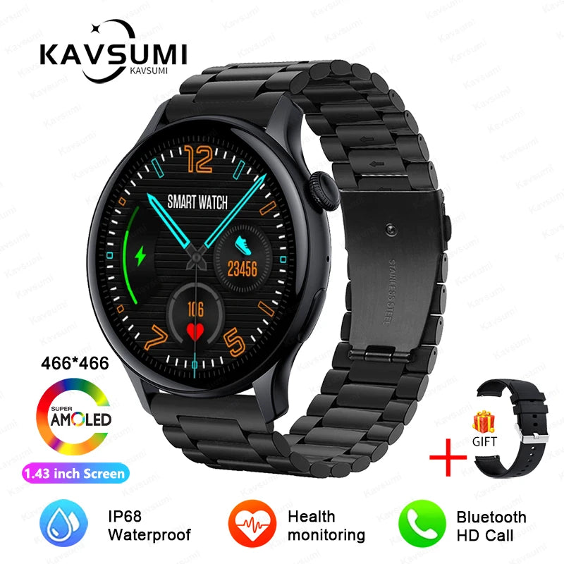 Women's Elegant AMOLED Smartwatch with GPS & Bluetooth Calling