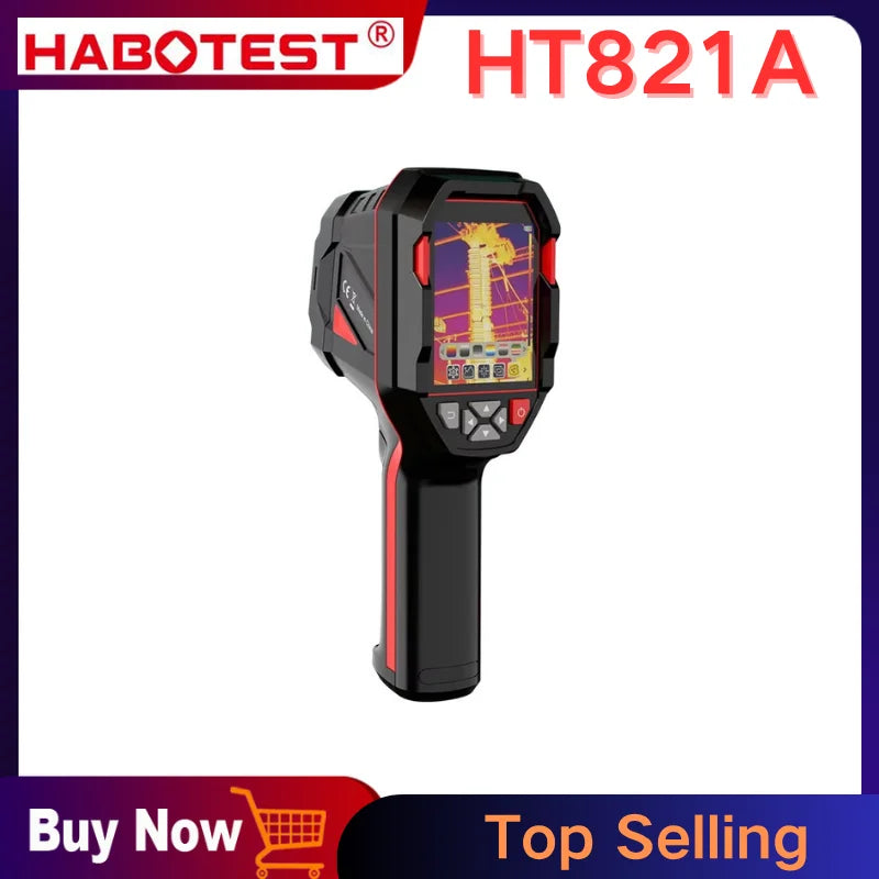 Kamera termowizyjna habotest ht821a z akumulatorem | wytrzymała, szeroki zakres
