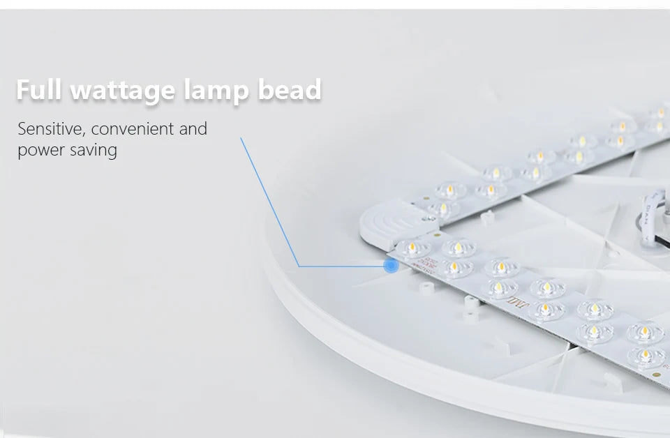 Nowoczesna inteligentna ściemnialna lampa sufitowa led z aplikacją i pilotem