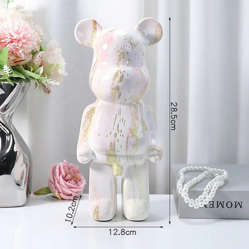 Vabena Luxury Aesthetic Nordic Resin Bear Sculpture - Home Decor