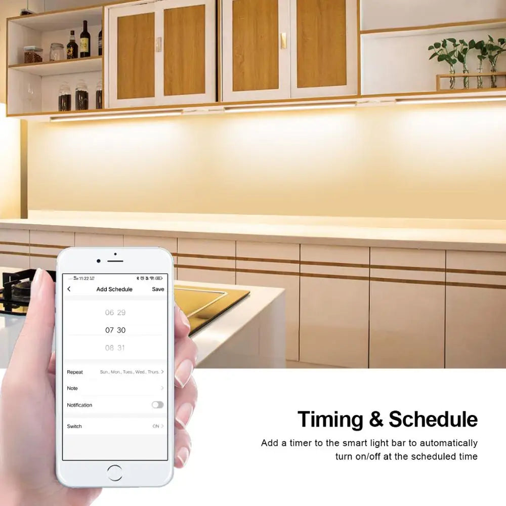 CENFAYA Tuya Zigbee COB CCT Smart LED Strip 2m | Dimmable Accent Lighting