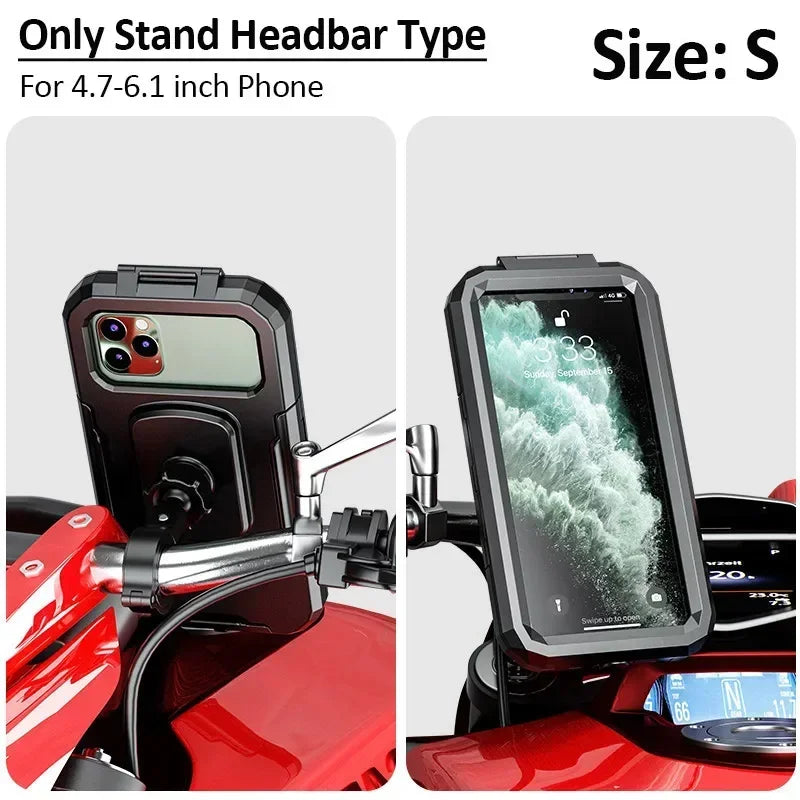 Uchwyt na telefon z ładowarką bezprzewodową do motocykla - szybkie ładowanie qc 3.0