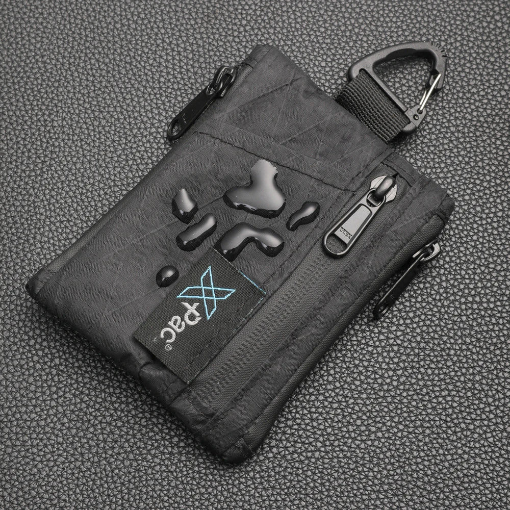 Etui organizer x-pac edc z pięcioma kieszeniami, portfel na karty i monety z zamkiem ykk