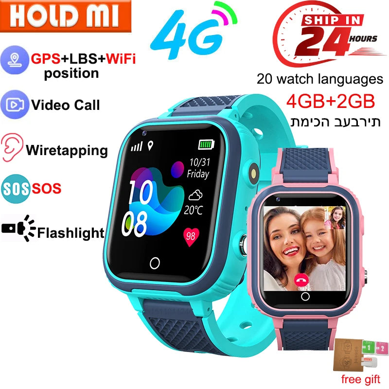 Lt21 smartwatch dla dzieci 4g – gps, rozmowy wideo, sos, wodoodporność ip67