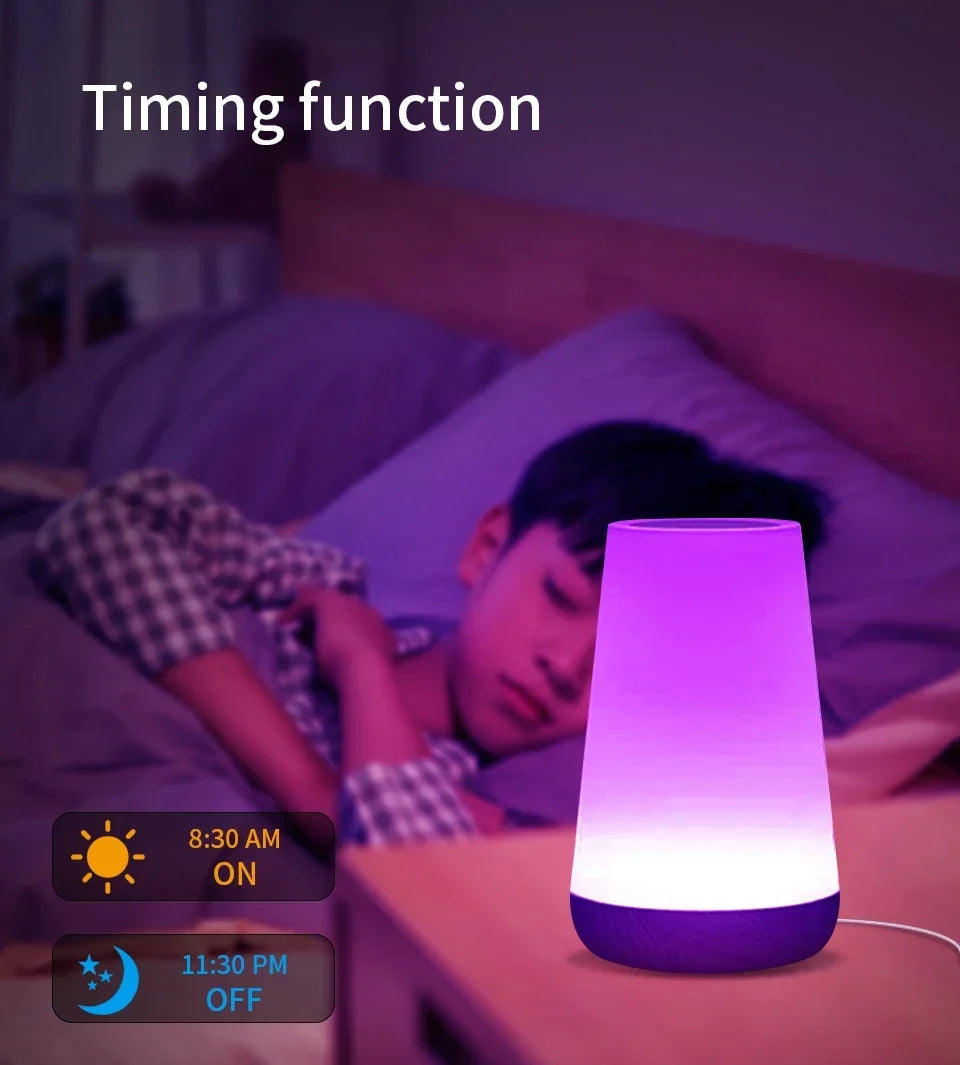 Inteligentna lampka nocna tuya wifi led - ściemniana lampa dotykowa z usb, alexa i google home