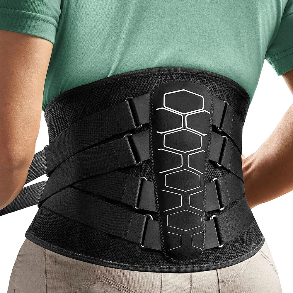 Lower Back Brace for Sciatica & Scoliosis Relief - Lumbar Support