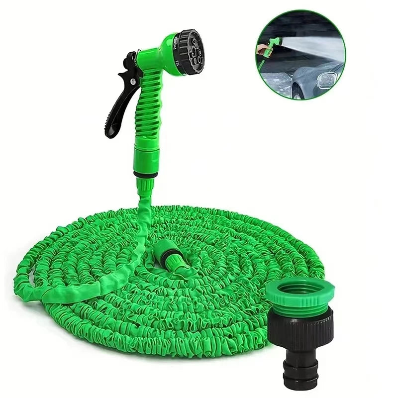 Vabena Expandable Garden Hose 25-200FT - Lightweight, Durable & Kink-Free with 7-Way Spray Nozzle