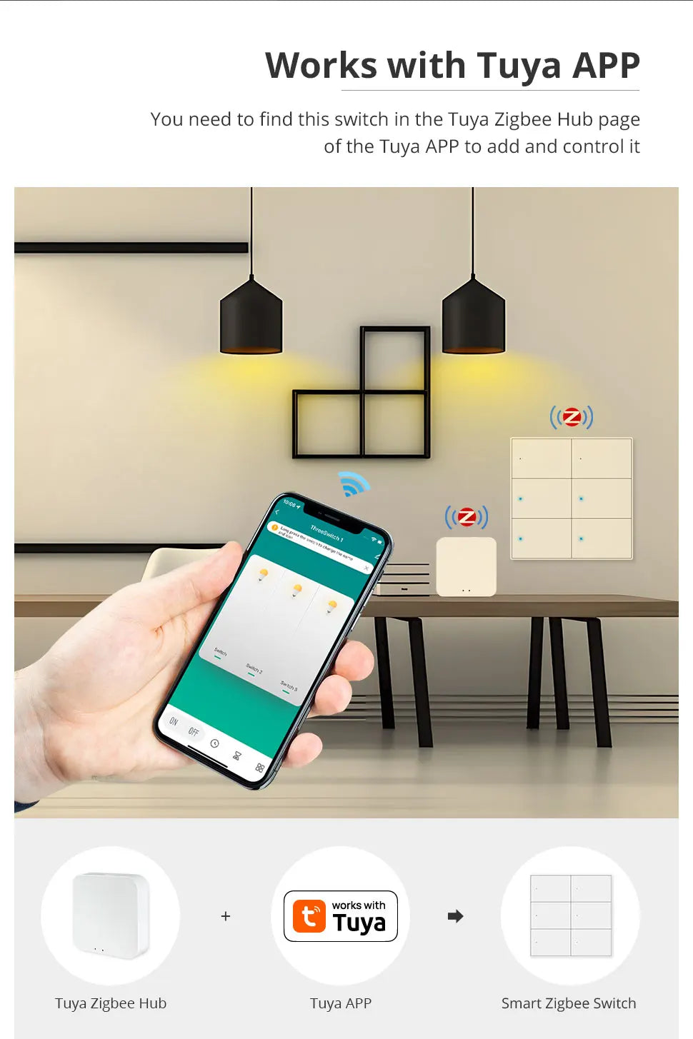 Zemismart inteligentny kontroler scen ścienny | centrala automatyki domowej