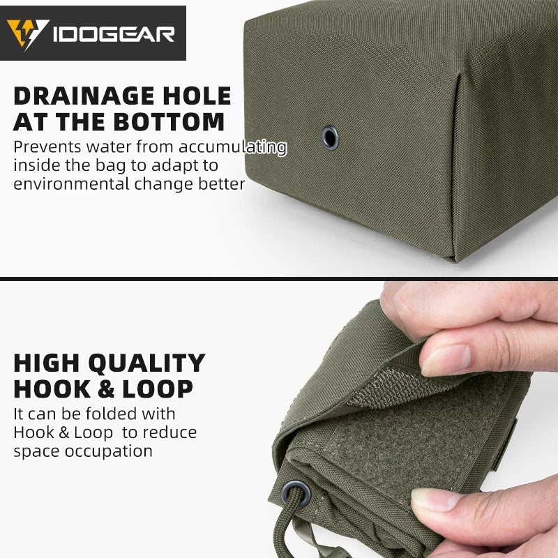 Idogear taktyczna składana torba zrzutowa molle - wytrzymała mini saszetka