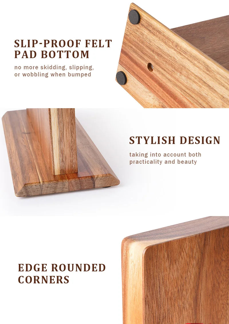 Premium Acacia Magnetic Knife Block - Organize & Display