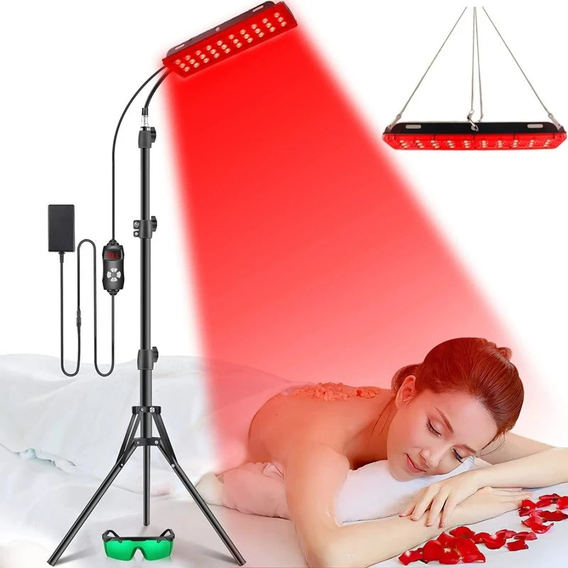 Lampa led do terapii światłem czerwonym i podczerwonym na całe ciało i twarz