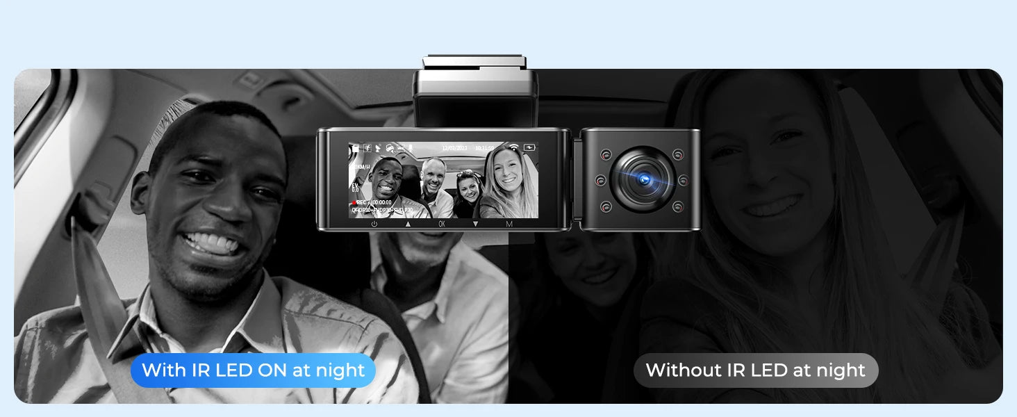 AZDOME M550 Pro 4K Dash Cam with GPS, WiFi & Night Vision