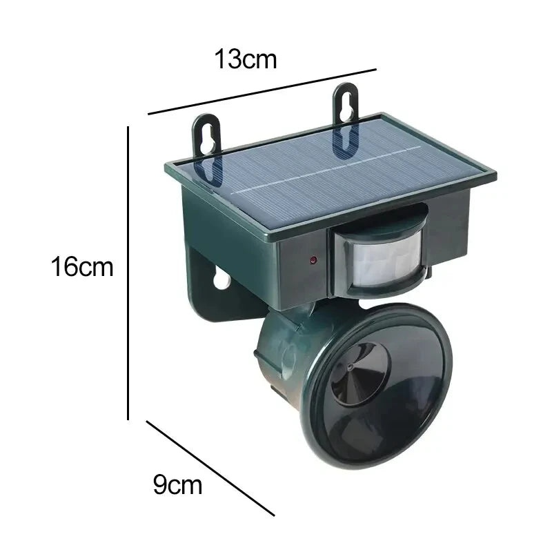 Solar Ultrasonic Animal Repellent | Pest Control for Garden & Yard