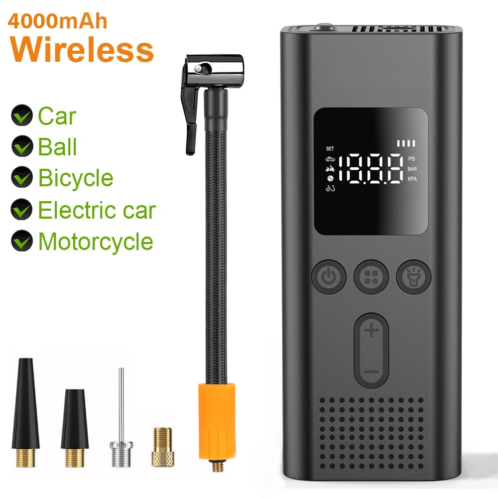 Inflator przenośny wind&moon 150psi – kompresor powietrza do opon