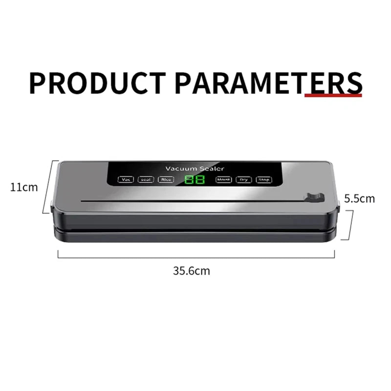 Electric Vacuum Sealer Machine | Dry & Wet Food Preservation