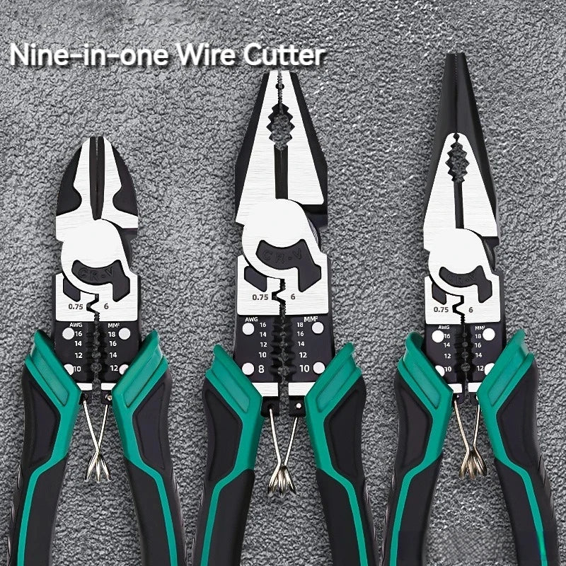 9-Inch Heavy Duty Wire Cutter | Precision Needle Nose Pliers