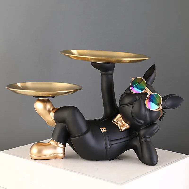 Elegant Bulldog Statue | Modern Home Decor | Statement Piece