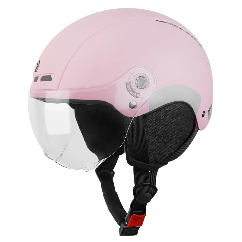 Kask rowerowy pemila z goglami, ochroną uszu i odblaskami - dla dorosłych mtb szosa e-bike