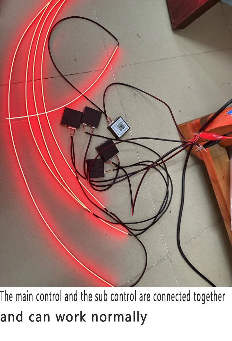 Zestaw ambientowego oświetlenia samochodowego led rgb 14/18 w 1