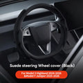 Pokrowiec na kierownicę tesla model 3/y highland juniper z włókna węglowego