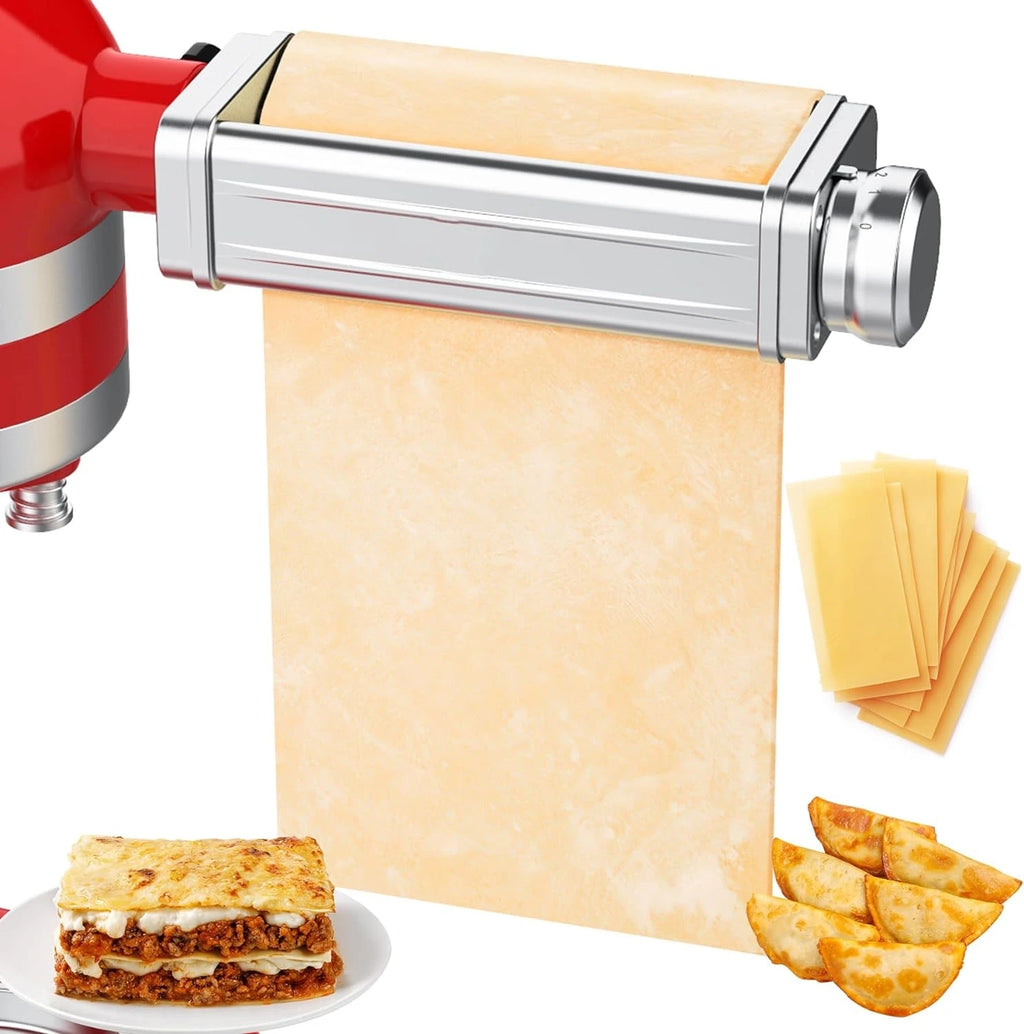 Przystawka do makaronu do miksera kitchenaid: wałkownica, krajalnica do spaghetti i fettuccine