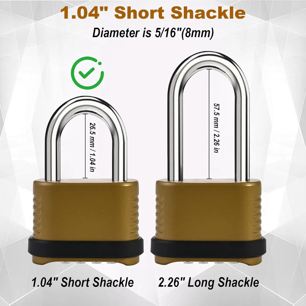 Heavy Duty Outdoor Waterproof 4-Digit Combination Lock