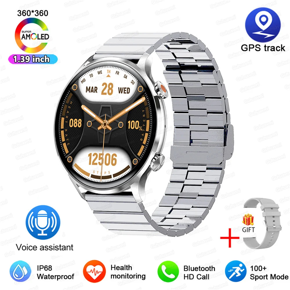 Vabena 2026 smartwatch dla kobiet i mężczyzn | amoled, gps, ip68