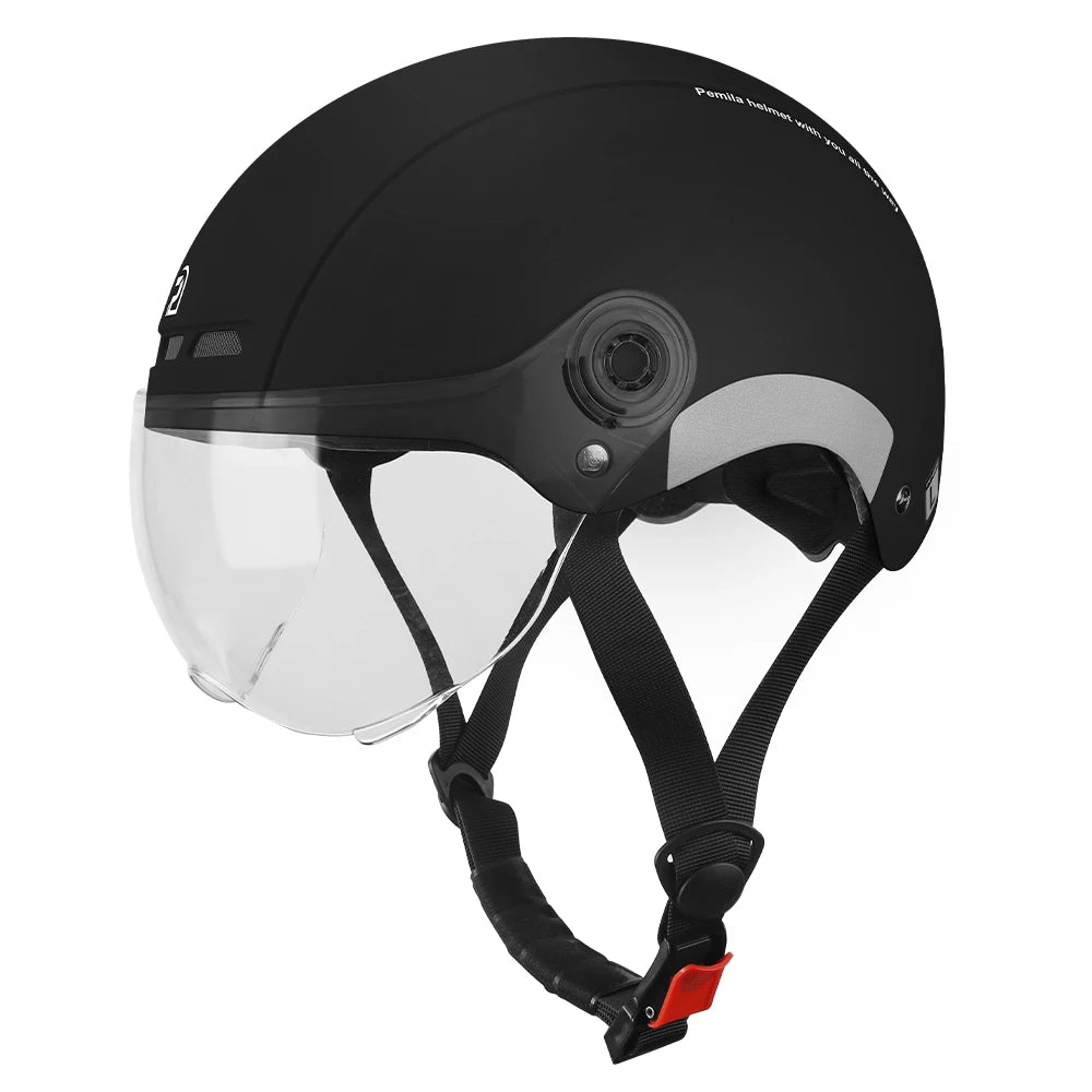 Kask rowerowy pemila z goglami, ochroną uszu i odblaskami - dla dorosłych mtb szosa e-bike