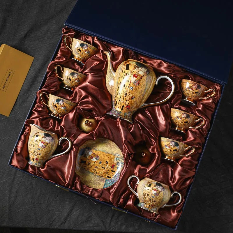 Vabena Luxury European Bone China Coffee & Tea Set - Elegant Tableware