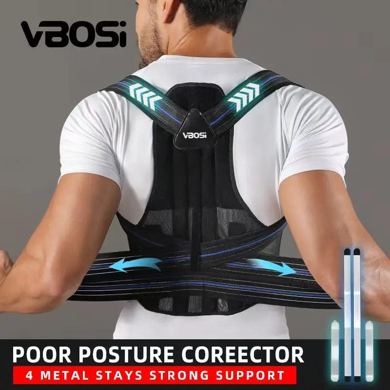 Vbosi regulowany korektor postawy z ergonomicznym wsparciem lędźwiowym