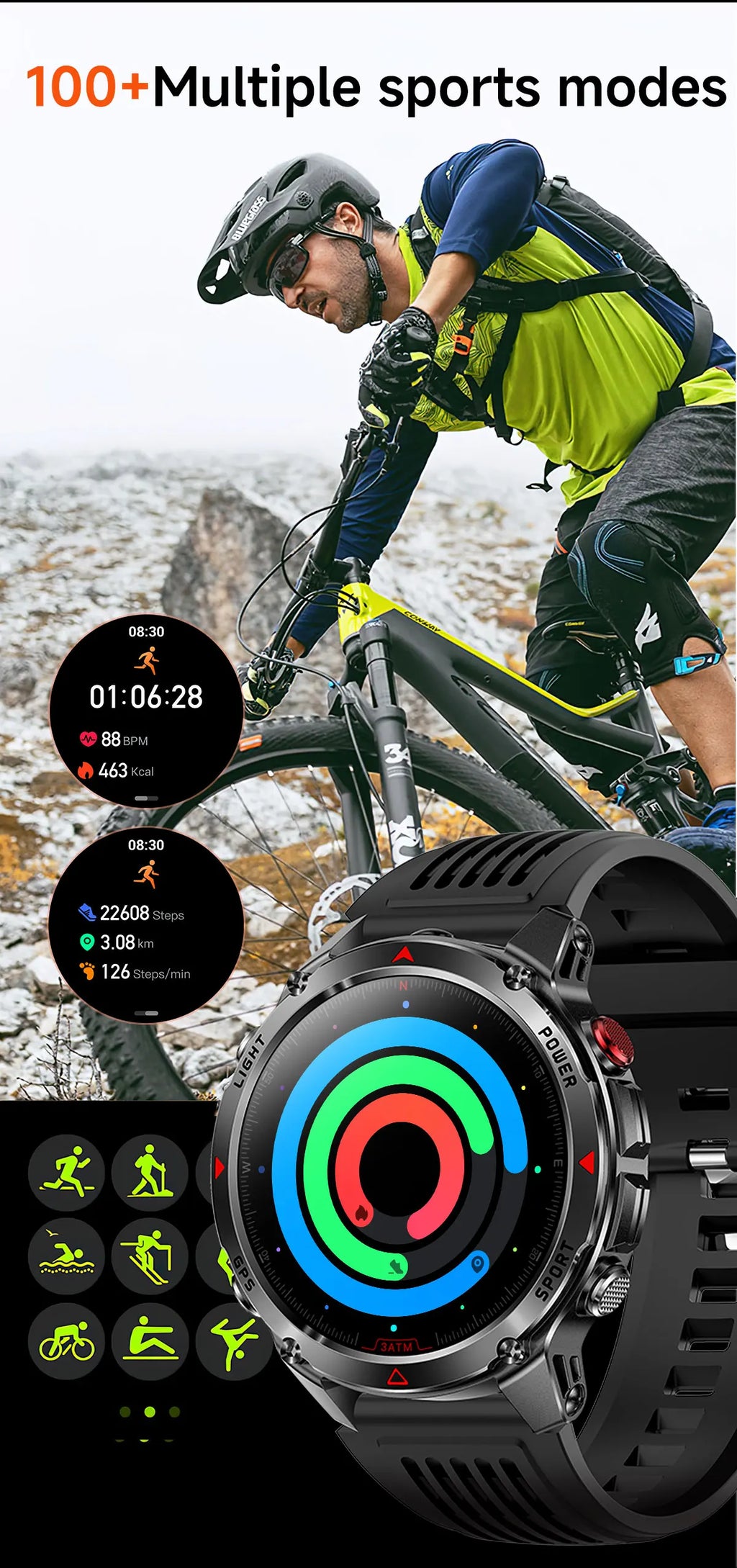 Zegarek vabena 2025 gps z mapami | nawigacja i fitness dla kobiet i mężczyzn