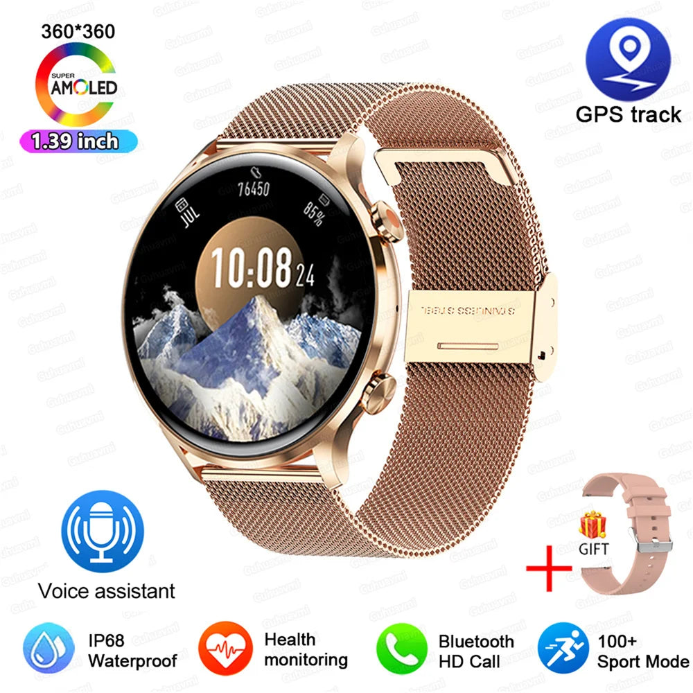Vabena 2026 smartwatch dla kobiet i mężczyzn | amoled, gps, ip68