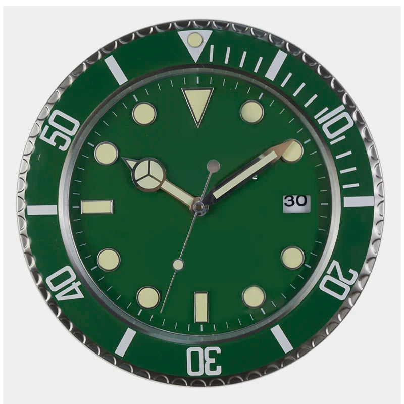 Luxury Creative Metal Wall Clock - Modern Luminescent Design