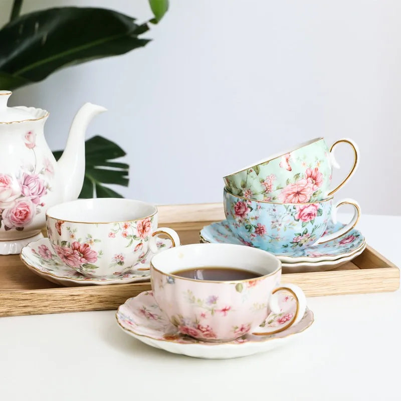 Vabena Luxury Bone China Coffee & Tea Set - Elegant Serveware