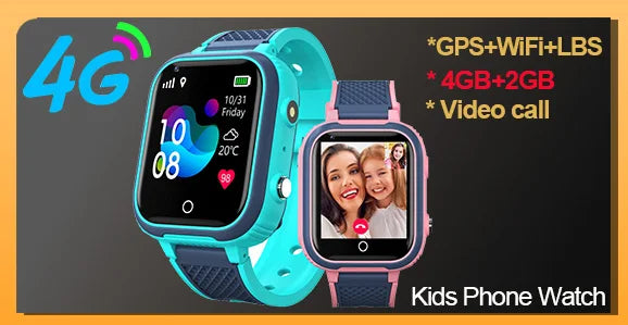 Smartwatch dla dzieci 4g gps: połączenia wideo sos – telefon dla dziecka
