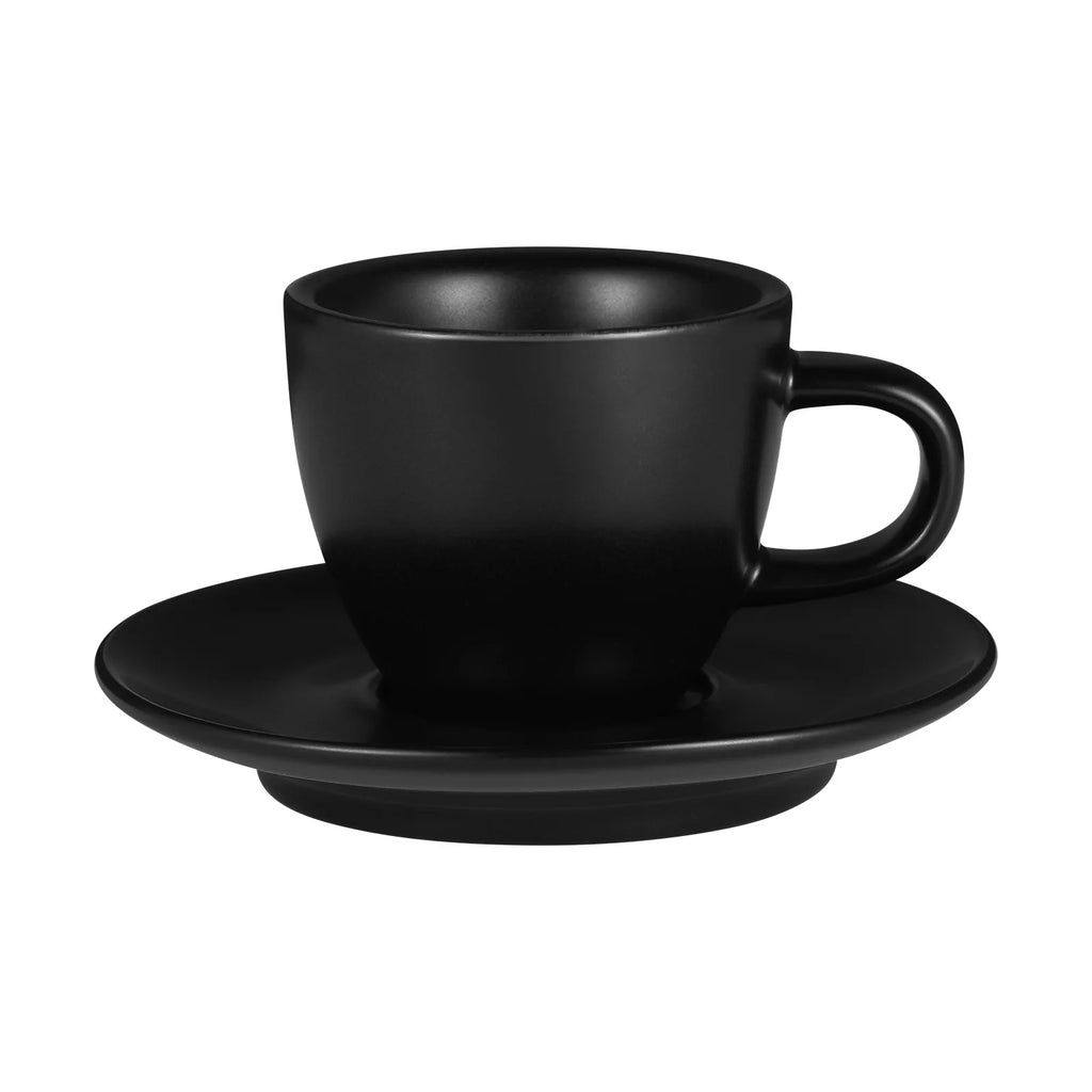MHW-3BOMBER 80ml Ceramic Espresso Mug & Saucer for Latte Art