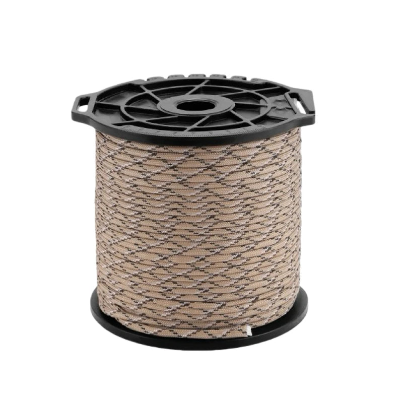 Niezawodna linka spadochronowa paracord 650 lb, 9-rdzeniowa, 4 mm, 100 m – militarna, taktyczna, survivalowa