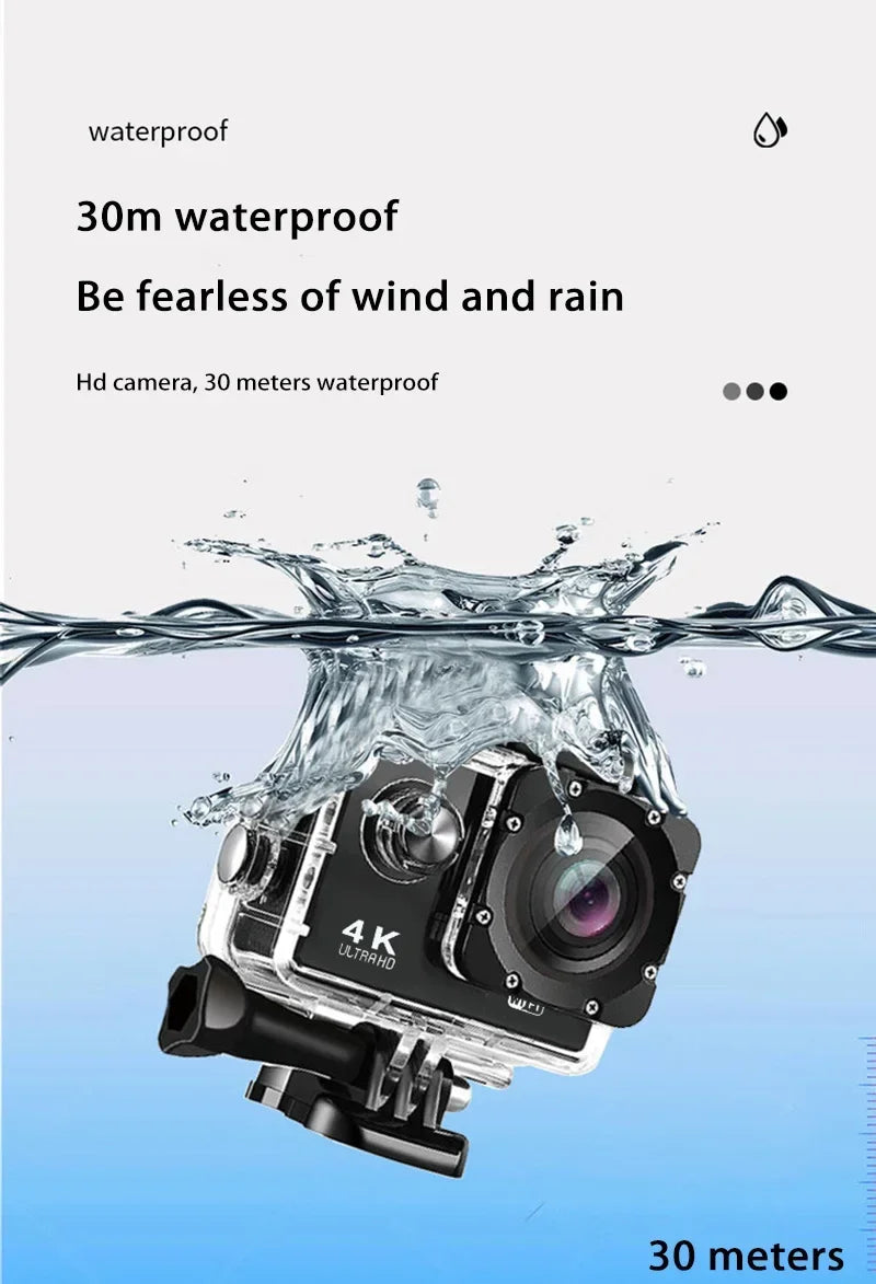 Kamera akcji 4k ultra hd | do vlogowania i sportu