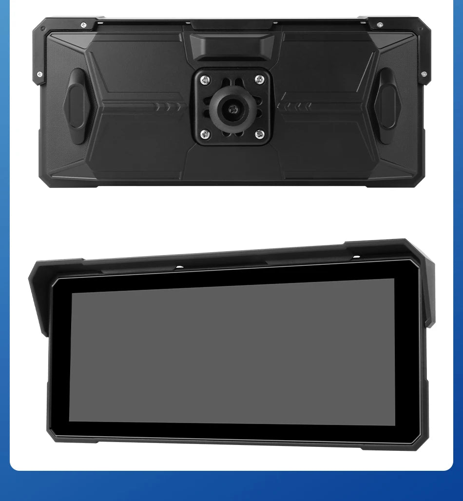 Monitor motocyklowy jansite 8.1" 4k z rejestratorem dvr, carplay i gps