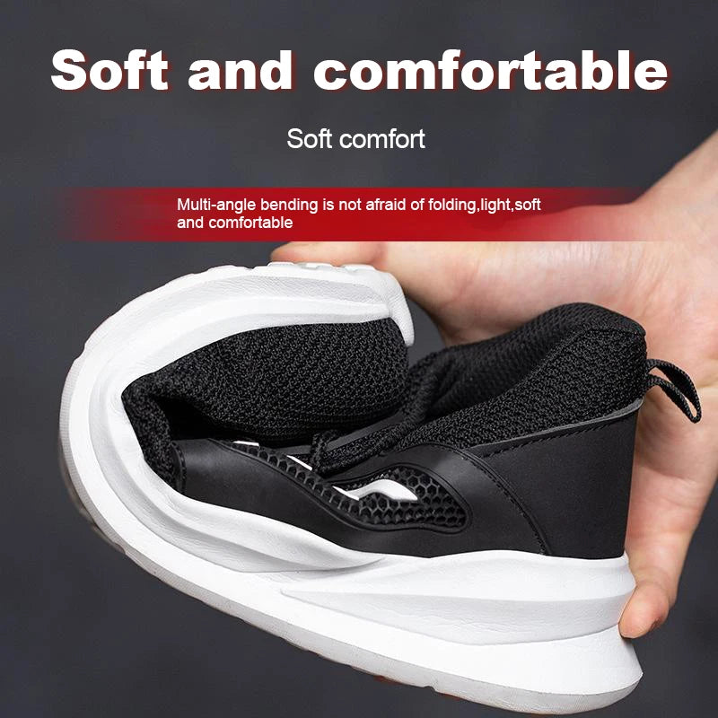 Vabena Indestructible Steel Toe Work Sneakers for Men & Women | Safety Footwear