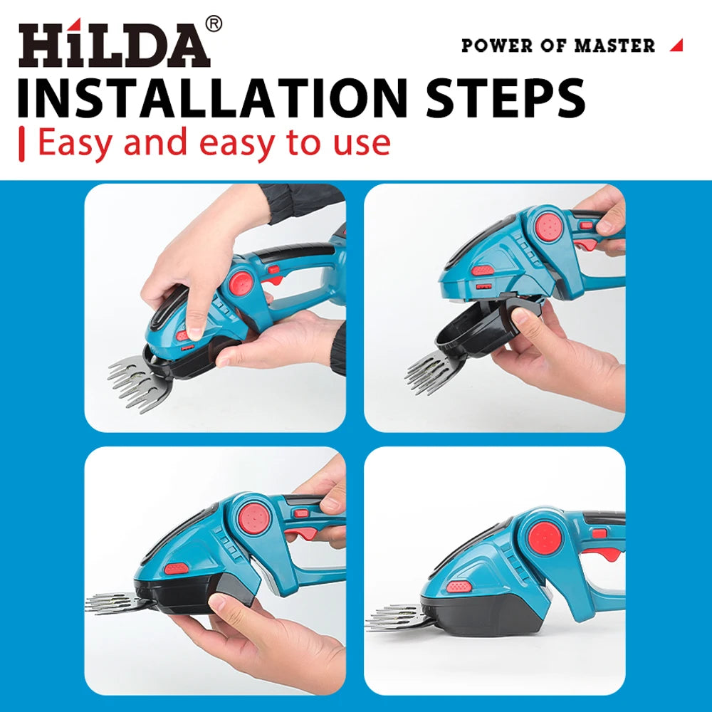 Nożyce i sekator akumulatorowy hilda 2 w 1 do baterii makita 18v