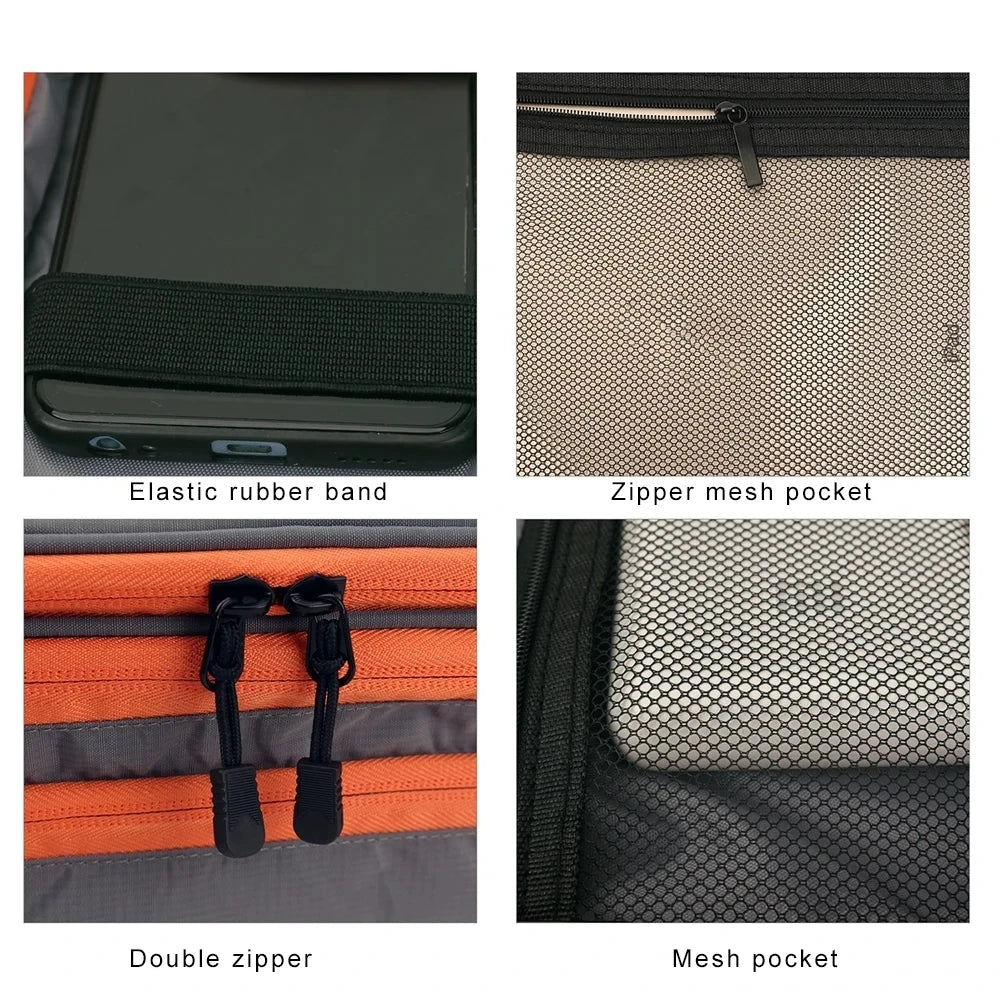 Wielowarstwowa torba na kable | organizer na akcesoria elektroniczne do podróży