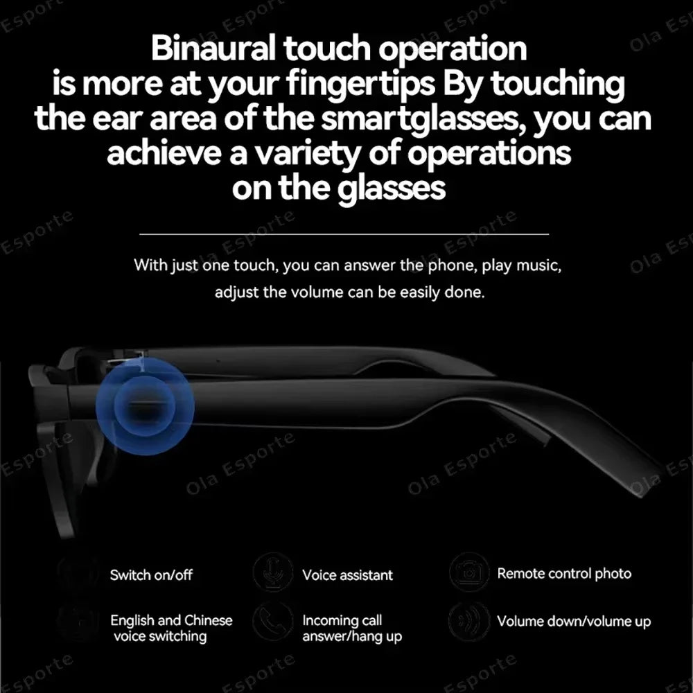 Inteligentne okulary lenovo 2026 ai smart glasses 8k | sterowanie dotykowe, nagrywanie wideo i foto, tłumacz