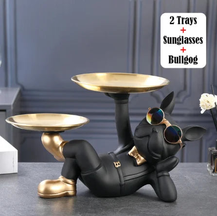 Bulldog Dog Statue - Cool Animal Figurine for Home Decor