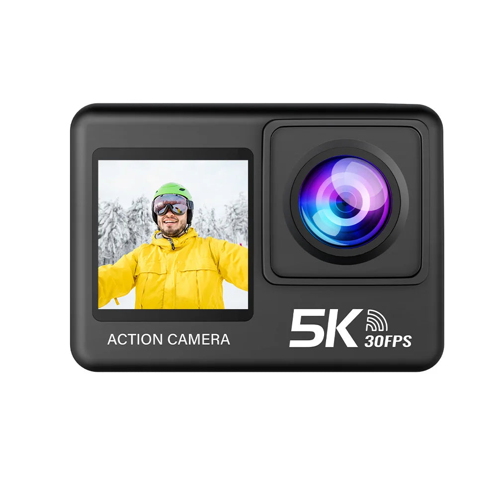 Kamera sportowa sony imx576 5k 4k60fps wodoodporna 48mp z wi-fi