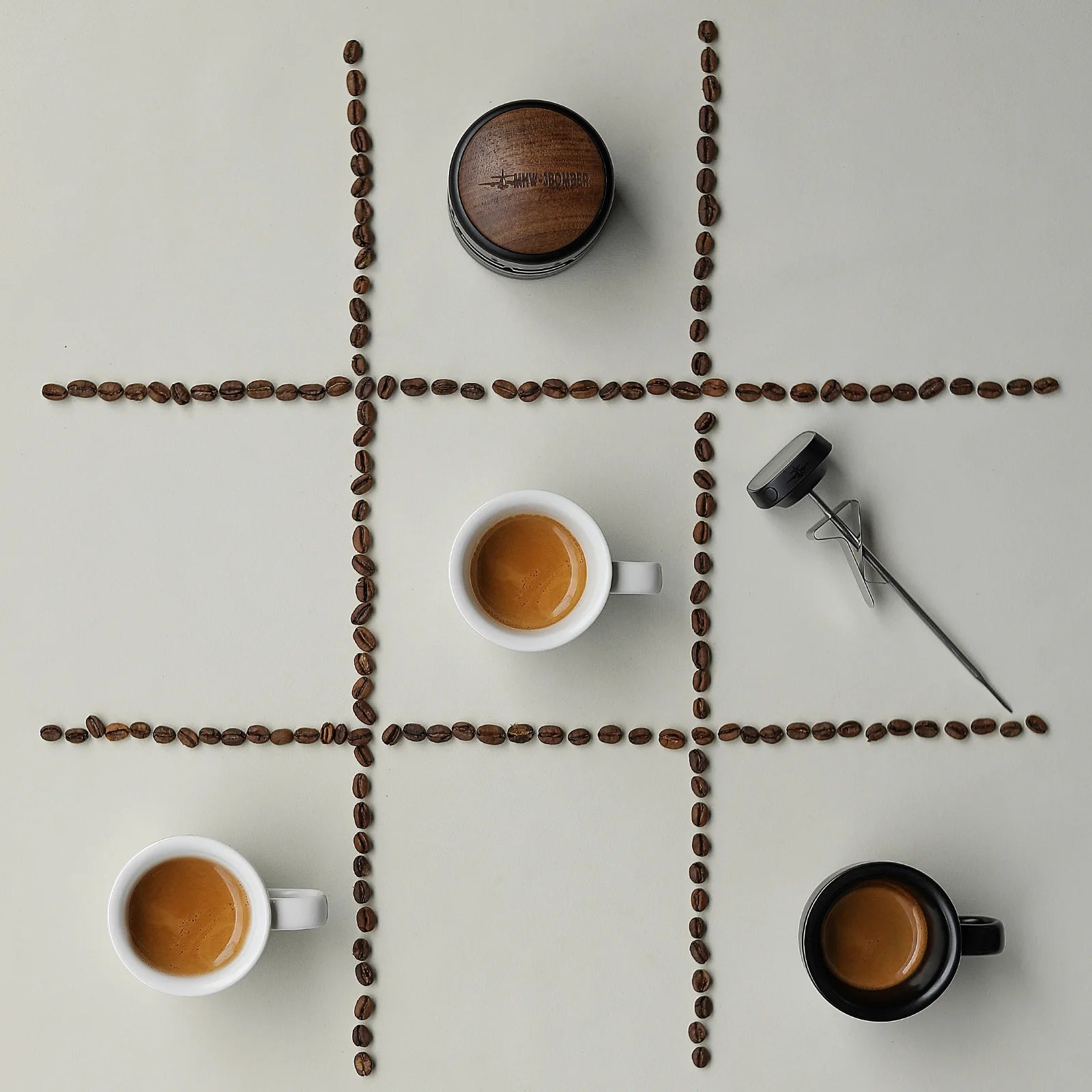 MHW-3BOMBER 80ml Ceramic Espresso Mug & Saucer for Latte Art