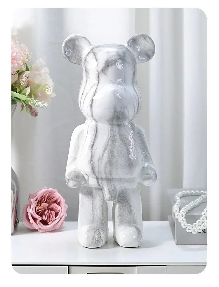 Vabena Luxury Aesthetic Nordic Resin Bear Sculpture - Home Decor