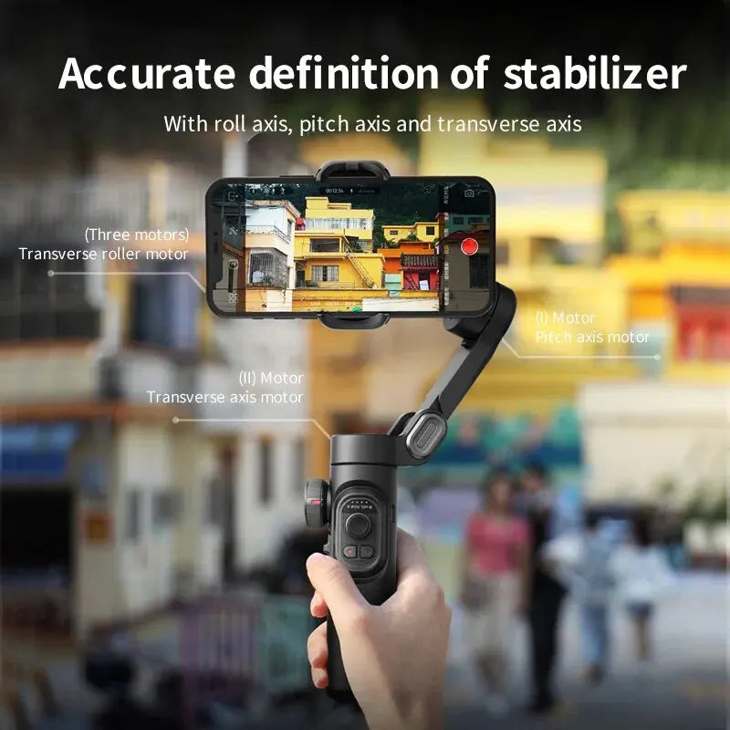 Gimbal aochuan smartxe 3-osiowy | śledzenie ai | płynne vlogi