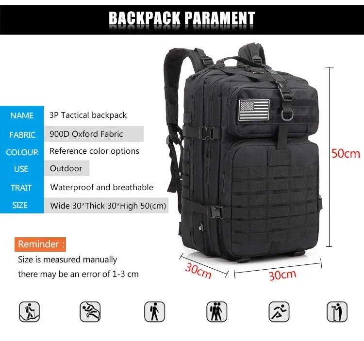 Plecak taktyczny refire gear 50l – wytrzymały plecak wojskowy